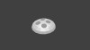 hemisphere button 20 millimetre (printed colour: grey)